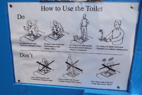 How to use the hole toilet in Italy