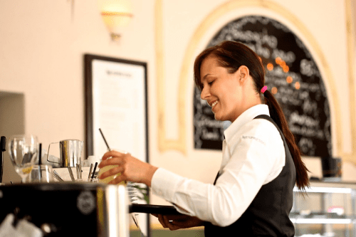 waitress find a job abroad italy